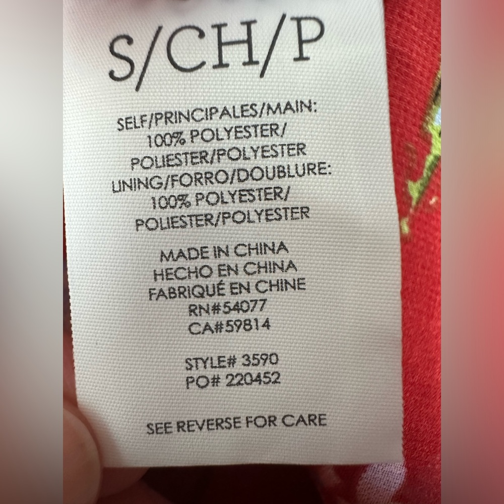 CAbi Red Floral Devoted Women’s Semi Sheer Bell Sleeve Blouse Top Shirt small - Picture 10 of 13